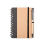 Caderno Ecológico com Borda Colorida com Caneta